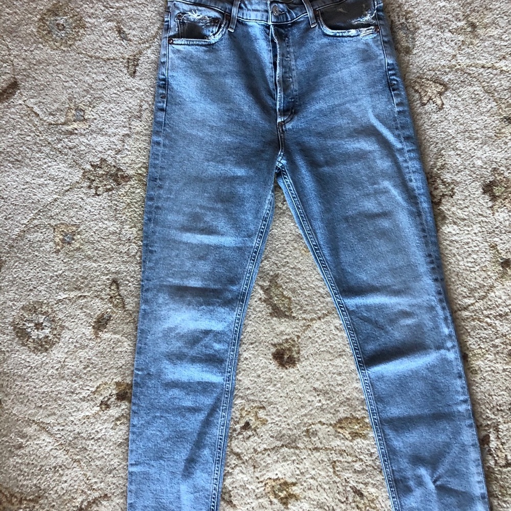 Agolde Nico high rise slim in rooted. Size 27